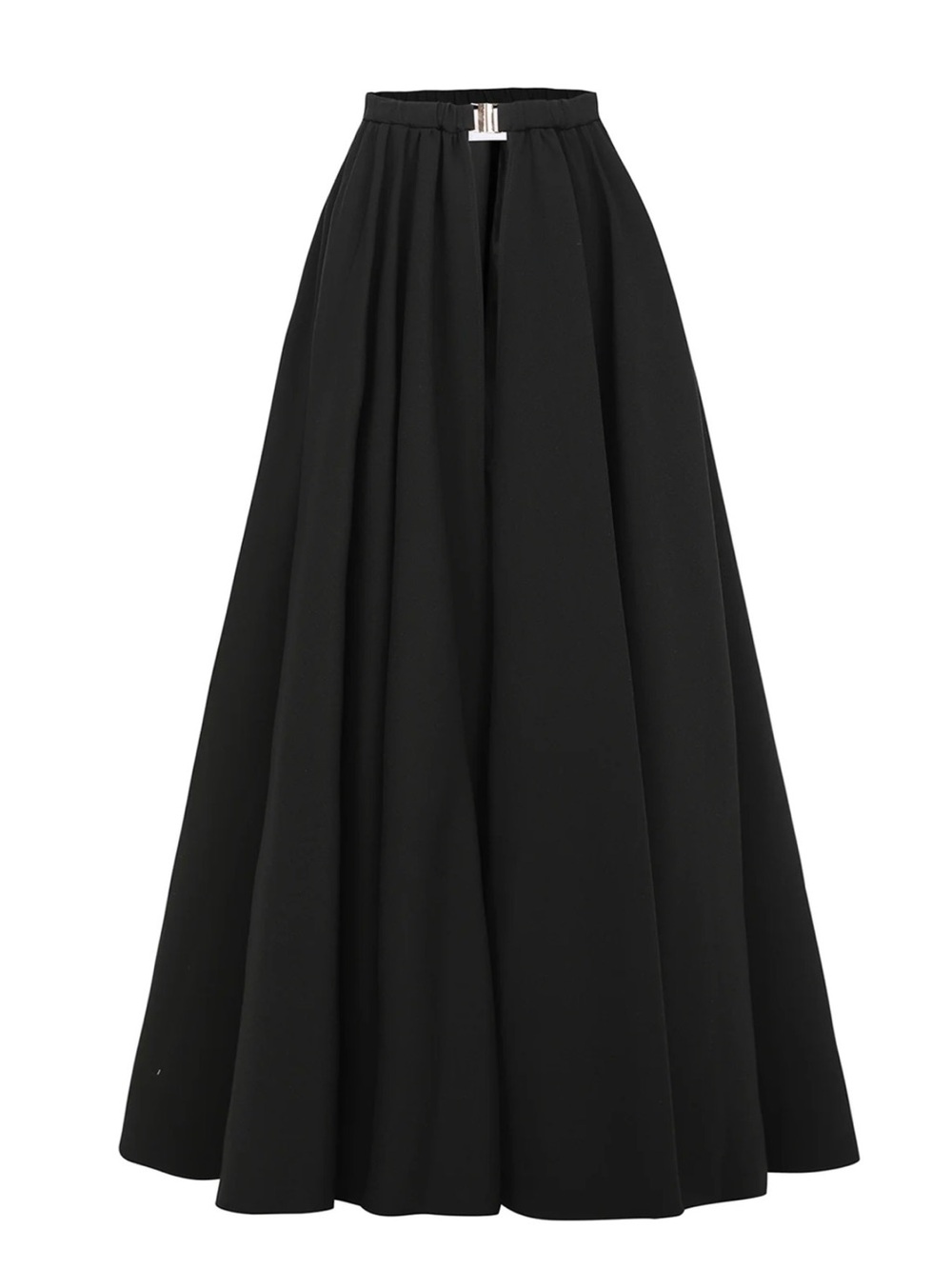 BNWT Selkie Caviar Chateau Maxi Long Skirt Black Gold Clasp Size 3X XXXL - Picture 2 of 8